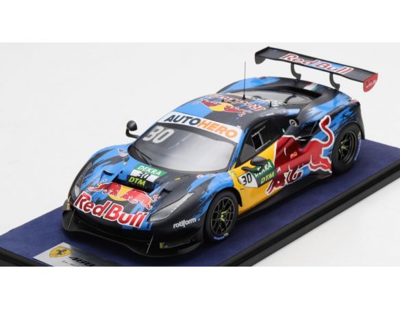 LOOKSMART LS18RC017 FERRARI 488 GT3 EVO N.30 RED BULL AF CORSE DTM 2021 L.LAWSON 1:18 Modellino