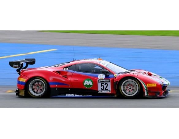 LOOKSMART LSRC105 FERRARI 488 GT3 N.52 2nd.24H SPA 2021 MACH./WART./BERT./ROVERA 1:43 Modellino