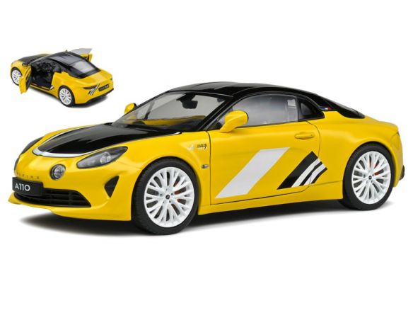 SOLIDO SL1801620 ALPINE A110S TOUR DE CORSE 75 2022 YELLOW 1:18 Modellino
