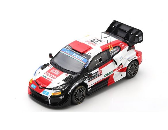 SPARK MODEL S6691 TOYOTA YARIS N.33 MONTE CARLO 2022 E.EVANS-S.MARTIN 1:43 Modellino