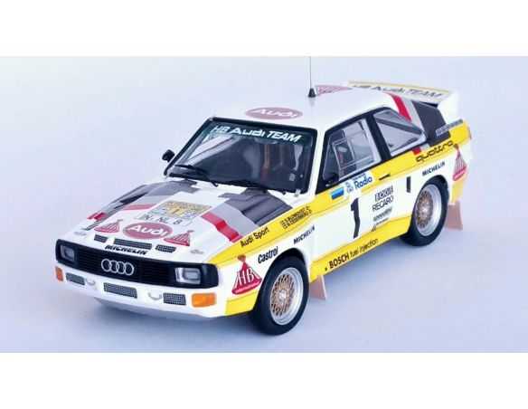 TROFEU TFRRSE21 AUDI SPORT QUATTRO N.1 2nd SWEDISH RALLY 1985 BLOMQVIST/CEDERGBERG 1:43 Modellino