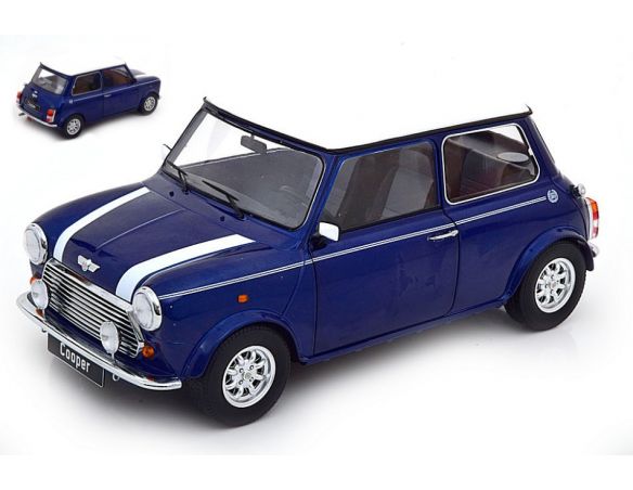 KK SCALE KKDC120053L MINI COOPER BLACK/WHITE/UNION JACK 1:12 Modellino