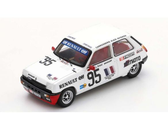 SPARK MODEL SF154 RENAULT 5 ALPINE TURBO N.95 MAGNY-COURS 1983 JEAN ALESI 1:43 Modellino