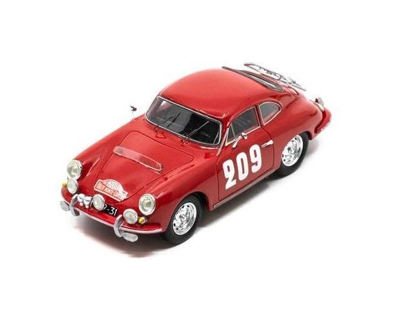 SPARK MODEL S6142 PORSCHE 356B T5 1600 N.209 RALLY MONTE CARLO 1962 R.DOOIJES-R.SLOTEMAKER Modellino