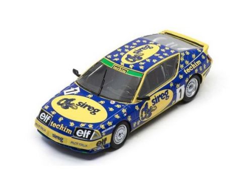 SPARK MODEL S7333 ALPINE V6 TURBO N.1 CHAMPION RENAULT ELF EUROPA CUP 1988 MASSIMO SIGALA Modellino