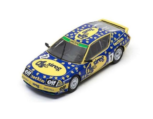 SPARK MODEL S7333 ALPINE V6 TURBO N.1 CHAMPION RENAULT ELF EUROPA CUP 1988 MASSIMO SIGALA Modellino