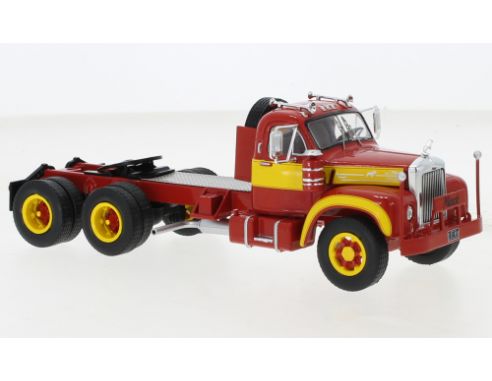 IXO MODEL TR131 MACK B 61 1953 RED/YELLOW 1:43 Modellino