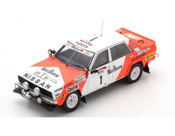 SPARK MODEL S7770 DATSUN VIOLET GT N.1 WINNER SAFARI 1982 S.MEHTA-M.DOUGHTY 1:43 Modellino