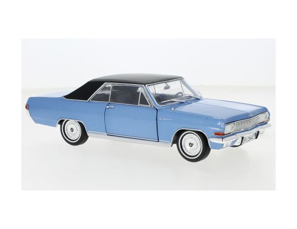 WHITEBOX WB124137 OPEL DIPLOMAT A V8 COUPE MET.BLUE/BLACK 1:24 Modellino