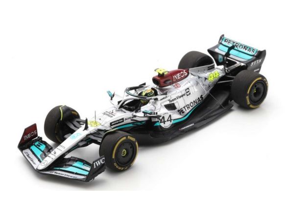 SPARK MODEL S8545 MERCEDES F1 W13 LEWIS HAMILTON 2022 N.44 BELGIAN GP 1:43 Modellino
