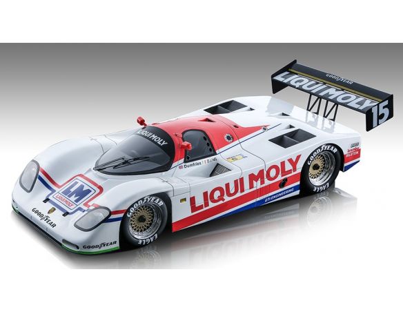 TECNOMODEL TMD18169D PORSCHE 962 C GTI N.15 1000 KM BRANDS HATCH 1987 BALDI/DUMFRIES 1:18 Modellino