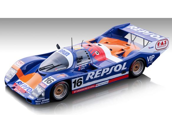 TECNOMODEL TMD18271A PORSCHE 962C N.16 LM 1991 HUYSMAN/SANTAL/STIRLING 1:18 Modellino