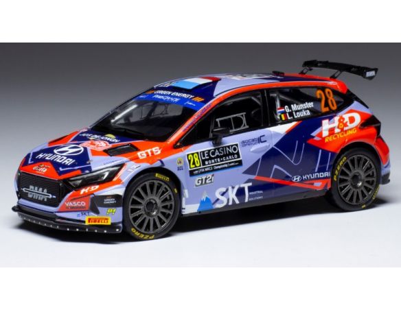 IXO MODEL RAM836 HYUNDAI i20 N WRC N.28 RALLY MONTE CARLO 2022 MUNSTER/LOUKA 1:43 Modellino