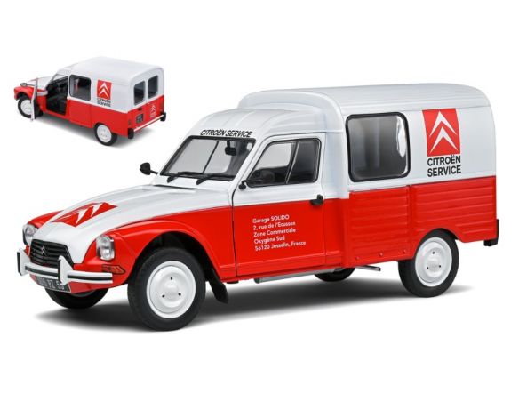 SOLIDO SL1800407 CITROEN ACADIANE CITROEN ASSISTANCE 1984 WHITE 1:18 Modellino