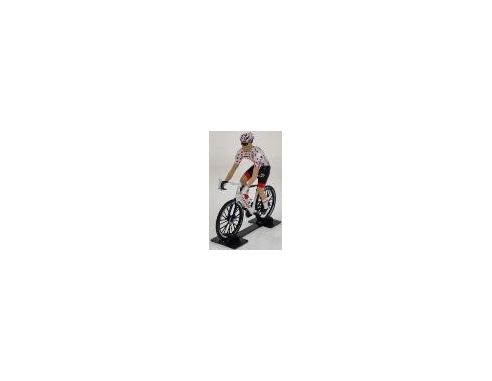 SOLIDO SL1809902 BICYCLE TOUR DE FRANCE 2023 WHITE/RED POIS SHIRT 1:18 Modellino