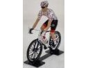 SOLIDO SL1809902 BICYCLE TOUR DE FRANCE 2023 WHITE/RED POIS SHIRT 1:18 Modellino