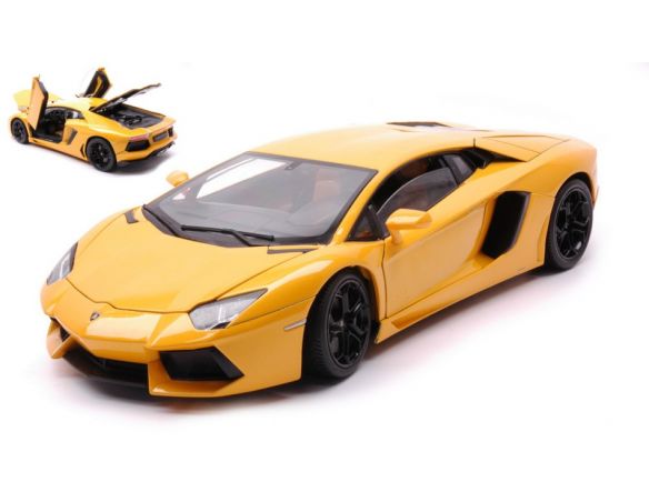 WELLY WE18041Y LAMBORGHINI AVENTADOR LP700-4 2011 YELLOW 1:18 Modellino