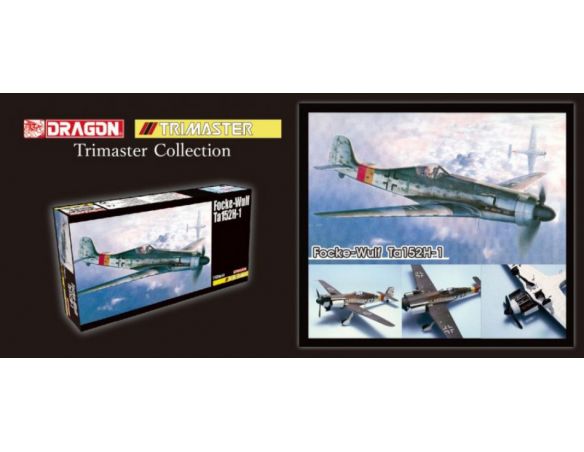 DRAGON D5577 FOCKE WULF TA152H-1 KIT 1:48 Modellino