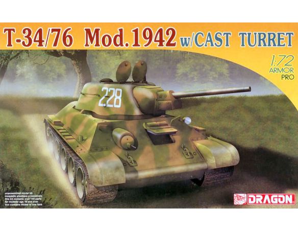 DRAGON D7224 T-34/76 MOD.1942 CAST TURRET KIT 1:72 Modellino