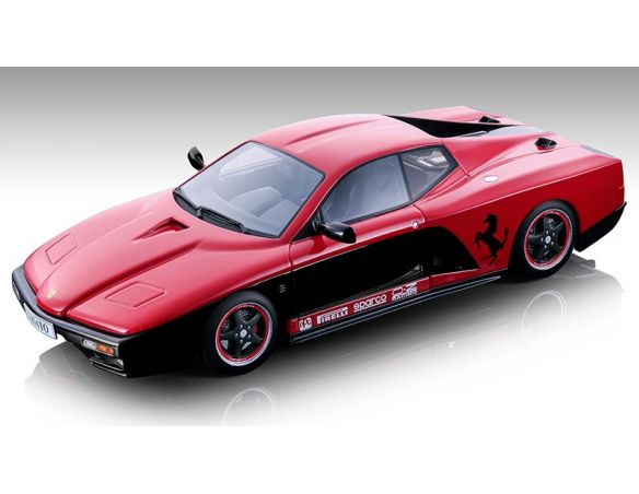 TECNOMODEL TMD18272B FERRARI F.Z. ZAGATO 1993 RED/BLACK 1:18 Modellino