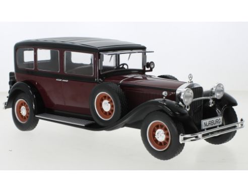 MODELCARGROUP MCG18364 MERCEDES TYP NUERBURG 460/460 K (W08) 1928 DARK RED/BLACK 1:18 Modellino