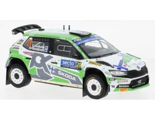 IXO MODEL RAM863B SKODA FABIA RALLY2 EVO N.20 RALLY FINLAND 2022 LINDHOLM/HAMALAINEN 1:43 Modellino