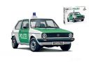 ITALERI IT3666 VW GOLF POLIZEI KIT 1:24 Modellino