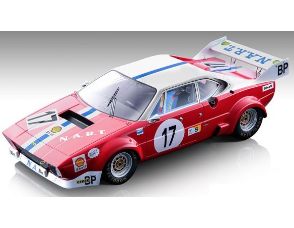 TECNOMODEL TMD18249B FERRARI 308 GTB4 N.17 LE MANS 1975 GAGLIARDI/CLUXTON 1:18 Modellino