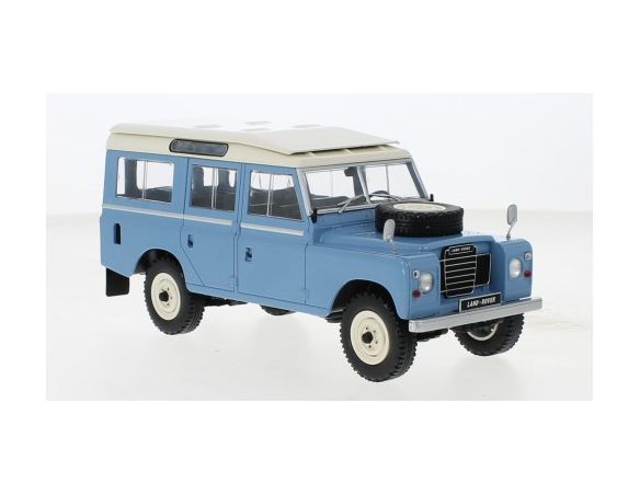 WHITEBOX WB124150 LAND ROVER SEIRE III 109 1980 LIGHT BLUE 1:24 Modellino