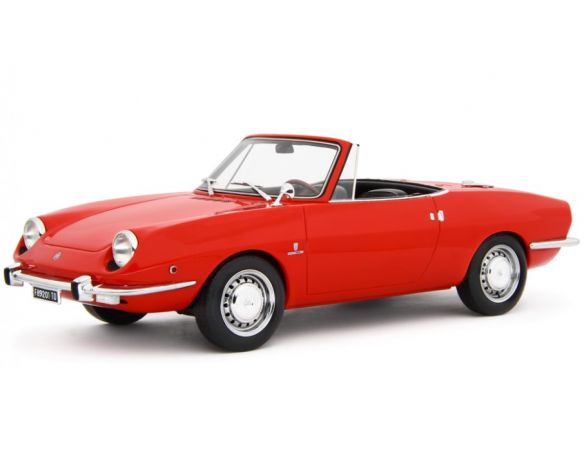 LAUDO RACING LM148A FIAT 850 SPORT SPIDER 1968 RED 1:18 Modellino