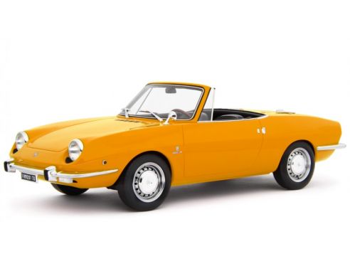 LAUDO RACING LM148B FIAT 850 SPORT SPIDER 1968 YELLOW 1:18 Modellino