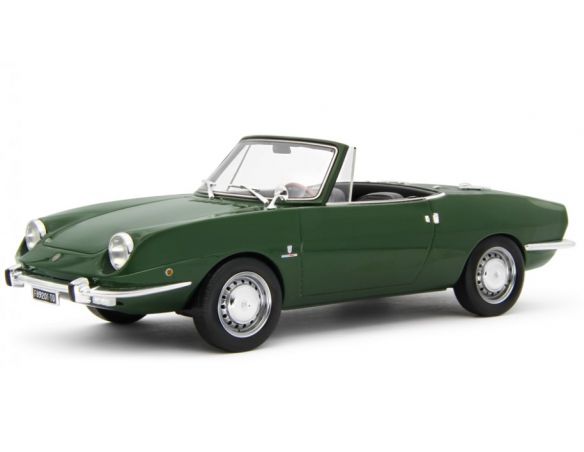 LAUDO RACING LM148D FIAT 850 SPORT SPIDER 1968 GREEN 1:18 Modellino
