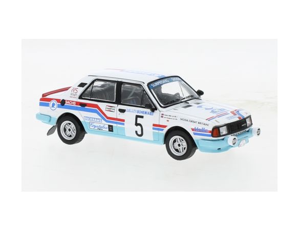 IXO MODEL RAC408B SKODA 130L N.5 RALLY BOHEMIA 1988 HAUGLAND/WILLIS 1:43 Modellino