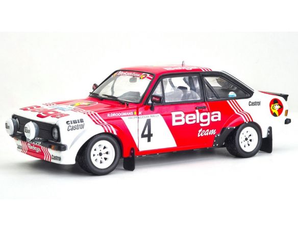 SUNSTAR SS4853 FORD ESCORT RS 1800 MKII N.4 HASPENGOUW RALLY 1981 DROOGMANS/JOOSTEN1:18 Modellino