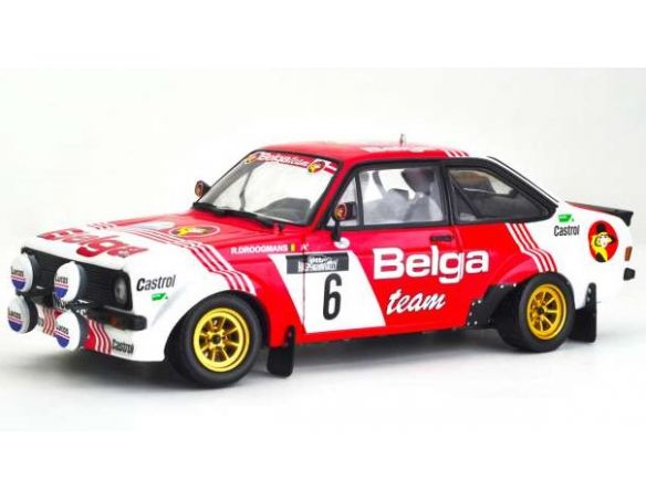 SUNSTAR SS4855 FORD ESCORT RS 1800 N.6 HASPENGOUW RALLY 1982 DROOGMANS/JOOSTEN  1:18 Modellino