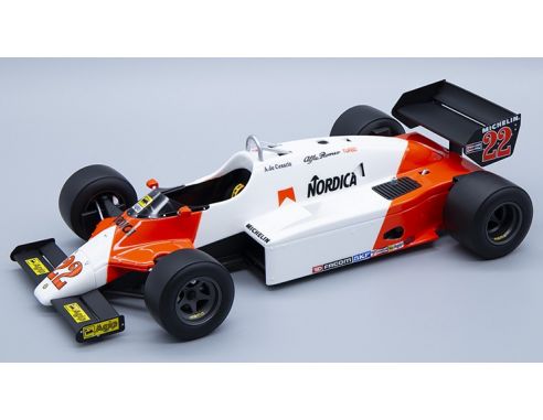 TECNOMODEL TMD18230A ALFA ROMEO 183T N.22 GERMAN GP 1983 DE CESARIS 1:18 Modellino