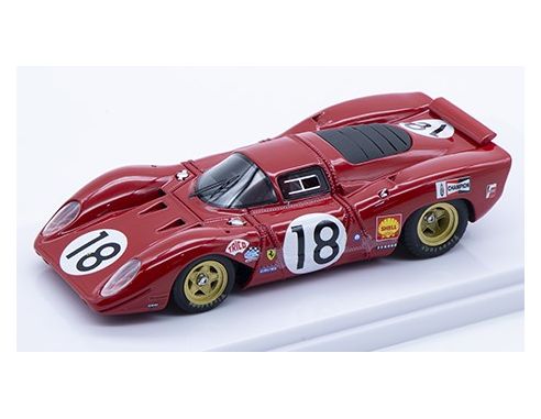 TECNOMODEL TMD43005B FERRARI 312 COUPE P N.18 LE MANS 1969 RODRIGUEZ/PIPER 1:43 Modellino