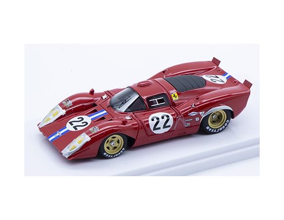 TECNOMODEL TMD43005E FERRARI 312 COUPE P N.22 SEBRING 1970 PARKES/PARSON 1:43 Modellino