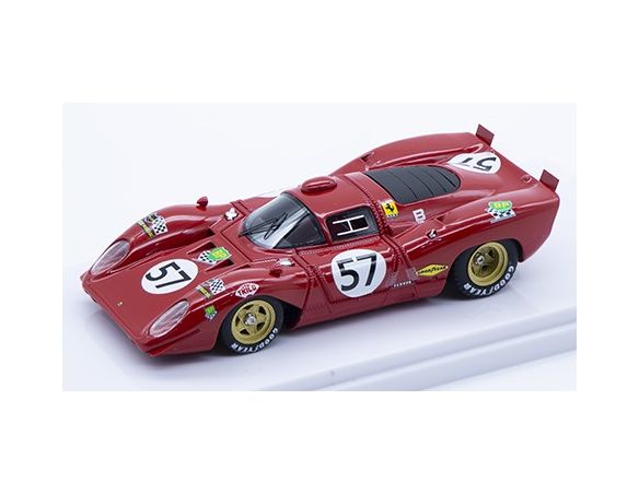 TECNOMODEL TMD43005F FERRARI 312 COUPE P N.57 LE MANS 1970 ADAMOWICZ/PARSON 1:43 Modellino