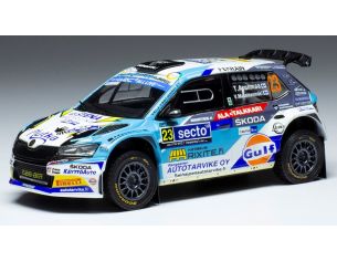 IXO MODEL RAM867 SKODA FABIA RALLY2 EVO N.23 RALLY FINLAND 2022 ASUNMAA/MANNISENMAKI 1:43 Modellino