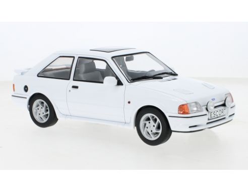MODELCARGROUP MCG18271 FORD ESCORT MK IV RS TURBO S2 1990 WHITE 1:18 Modellino