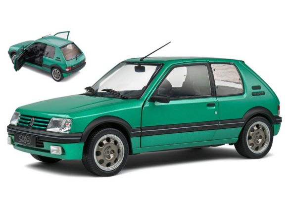 SOLIDO SL1801712 PEUGEOT 205 GTI GRIFFE 1992 FLUORITE GREEN 1:18 Modellino