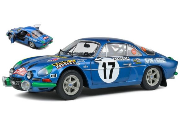 SOLIDO SL1804206 ALPINE A110 1600S N.17 RALLY MONTECARLO 1972 DARNICHE/MAHE 1:18 Modellino