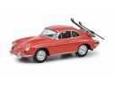 SCHUCO SH20349 PORSCHE 356A CARRERA 2 COUPE 1954 SKI-HOLYDAYS 1:64 Modellino