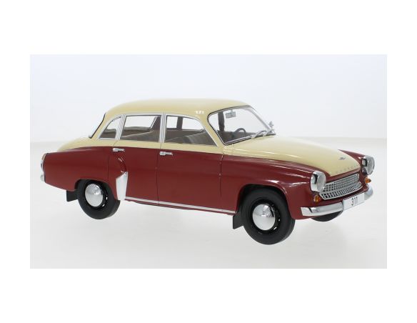 MODELCARGROUP MCG18299 WARTBURG 311 1959 DARK RED/BEIGE 1:18 Modellino