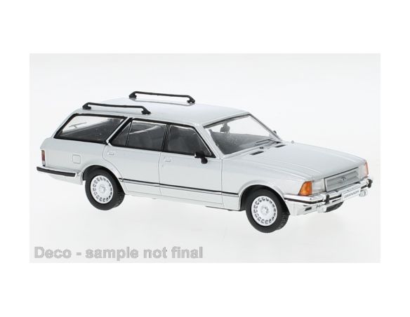 IXO MODEL CLC455 FORD GRANADA MK II TURNIER GHIA 1982 SILVER 1:43 Modellino