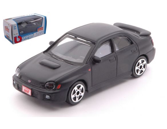 BBURAGO BU30109B SUBARU IMPREZA MATT BLACK 1:43 Modellino