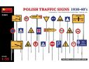 MINIART MIN35664 POLISH TRAFFIC SIGNS 1930-40s KIT 1:35 Modellino