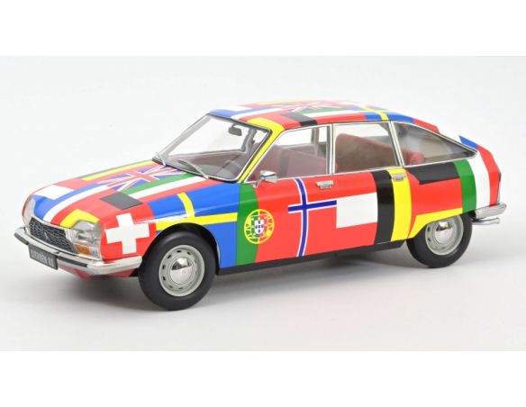 NOREV NV181667 CITROEN GS 1972 FLAGS - 2nd RELEASE 1:18 Modellino