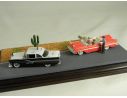Miniminiera MWAG02 DIORAMA AMERICAN GRAFFITI 2 AUTO + 3 Modellino